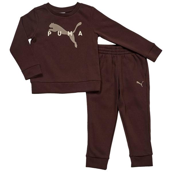 Boys (4-7) Puma(R) Chest Logo Sweatshirt & Jogger Set