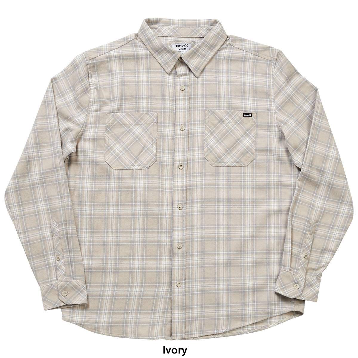 Young Mens Hurley Double Chest Pocket Flannel Shirt