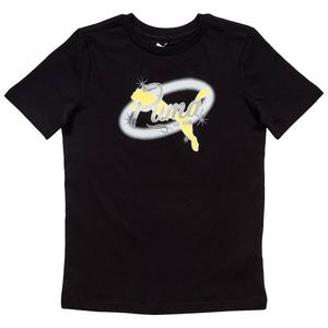 Boys (8-20) Puma(R) Airbrush Short Sleeve Tee - Puma(R) Black