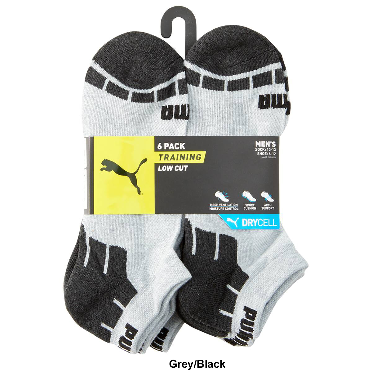 Mens Puma 6pk. Terry Low Cut Socks