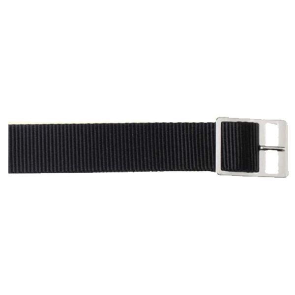 Unisex Watchbands 2 Go 18mm Black Nylon Watch Band
