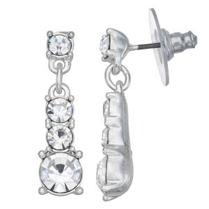 You're Invited Crystal Small Stone Drop Earrings