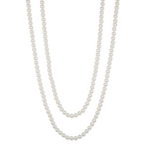 You're Invited Silver-Tone White Pearl 60 Necklace