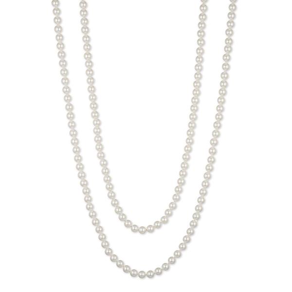 You're Invited Silver-Tone White Pearl 60 Necklace