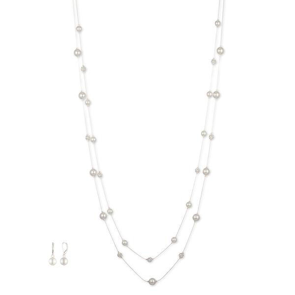 You're Invited Silver Necklace & Earrings Set