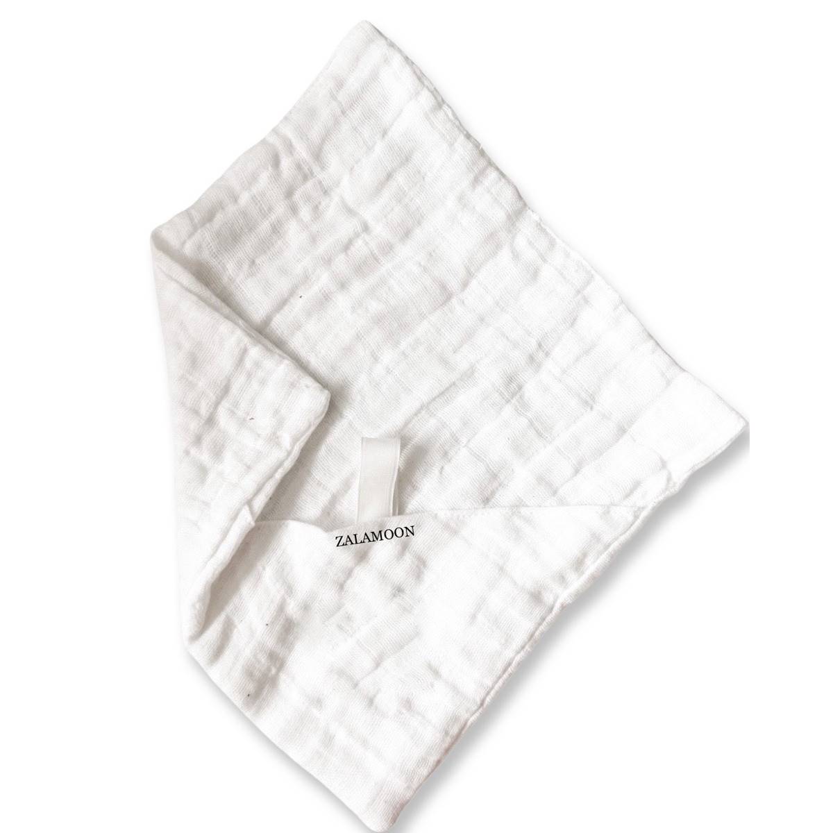 Zalamoon Solid Mini Cotton Pocket Security Lovey Blanket