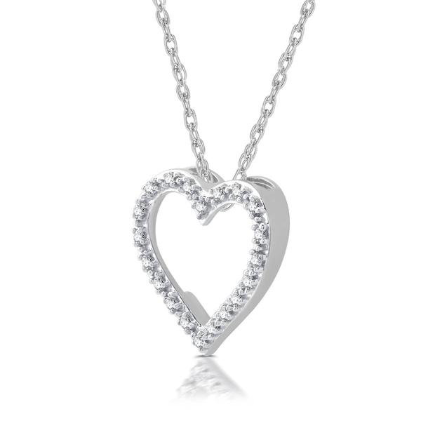 Nova Star(R) 1/10ctw. Lab Grown Diamond Heart-Shaped Pendant alternate view