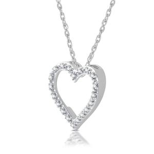 Nova Star(R) 1/10ctw. Lab Grown Diamond Heart-Shaped Pendant alternate view