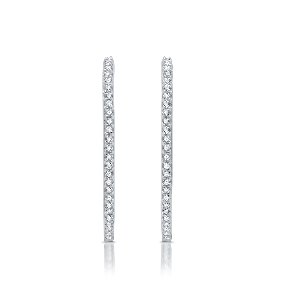 Nova Star(R) Lab Grown Diamond Inside-Out Hoop Earrings