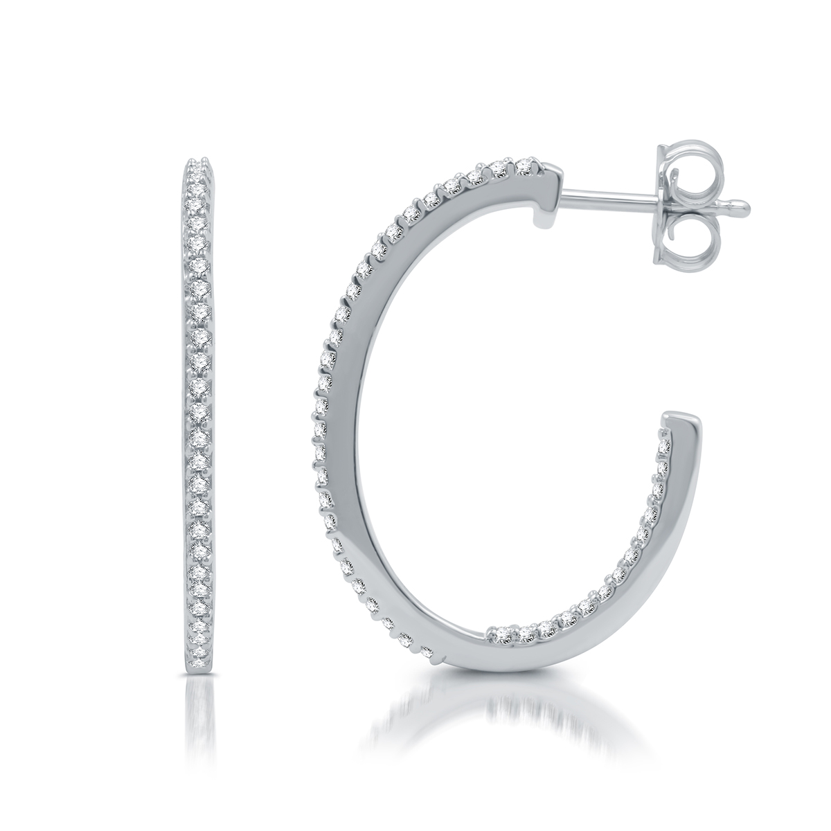 Nova Star(R) Lab Grown Diamond Inside-Out Hoop Earrings