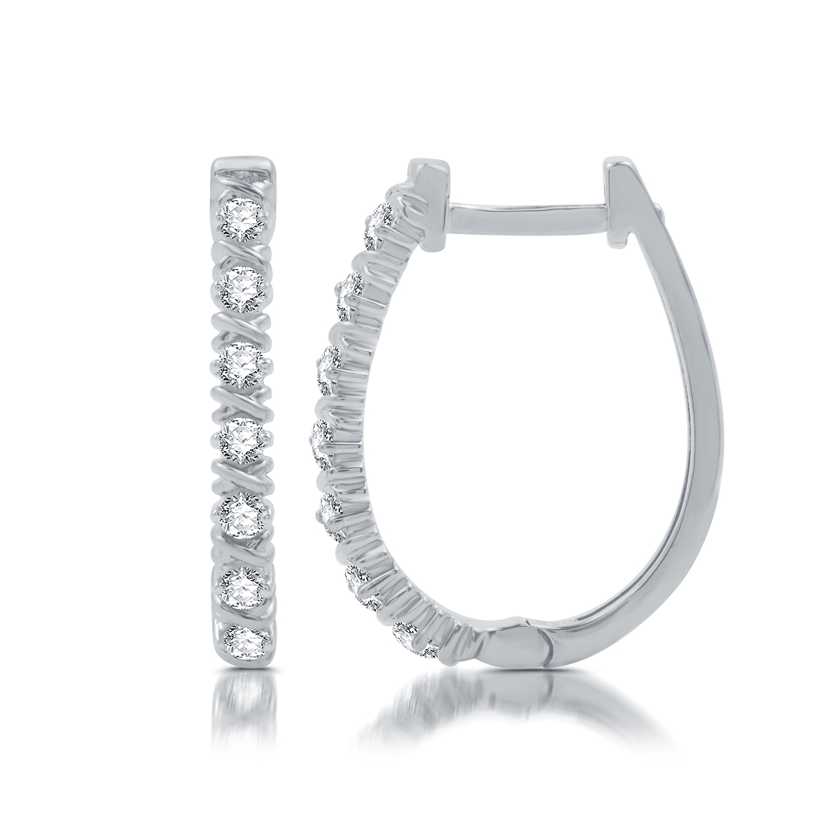 Nova Star(R) 1/4ctw. Lab Grown Diamond Hoop Earrings