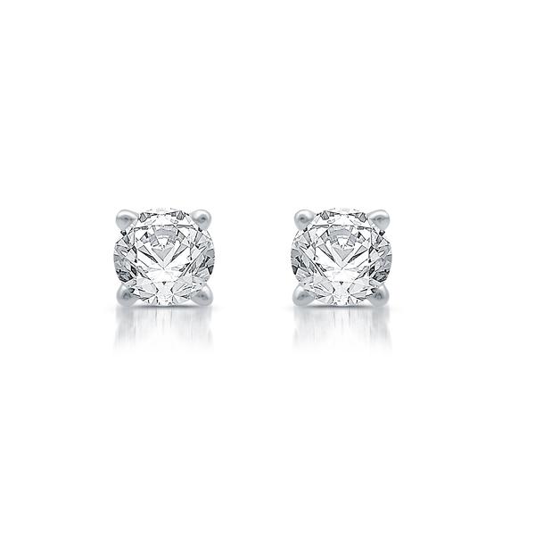 Nova Star(R) Sterling Silver 1/5ctw. Lab Grown Diamond Earrings