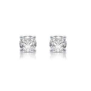 Nova Star(R) Sterling Silver 1/5ctw. Lab Grown Diamond Earrings