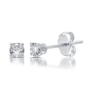 Nova Star(R) White Gold & 1/4ctw. Lab Grown Diamond Stud Earrings alternate view