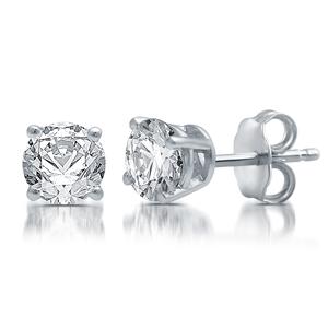 Nova Star(R) Lab Grown Diamond Prong Set Stud Earrings alternate view