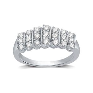Nova Star(R) 1/2ctw. Lab Grown Diamond Bar-Set Ring