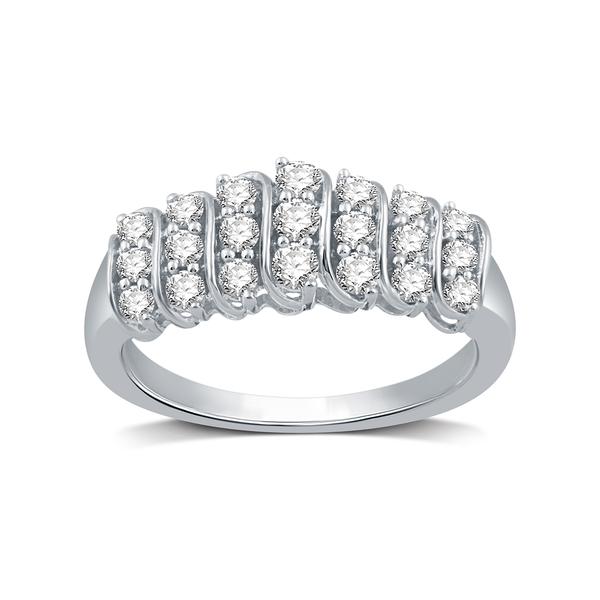Nova Star(R) 1/2ctw. Lab Grown Diamond Bar-Set Ring