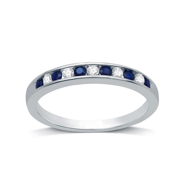 Nova Star(R) 1/8ctw. Lab Grown Diamond & Lab Created Sapphire Ring