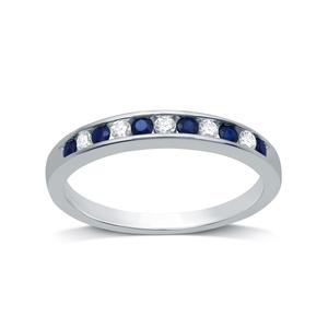 Nova Star(R) 1/8ctw. Lab Grown Diamond & Lab Created Sapphire Ring