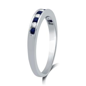 Nova Star(R) 1/8ctw. Lab Grown Diamond & Lab Created Sapphire Ring alternate view