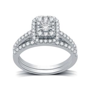 Nova Star(R) Lab Grown Diamond Emerald Shaped Bridal Ring