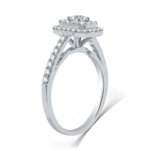 Nova Star(R) Lab Grown Diamond Emerald Shaped Bridal Ring alternate view