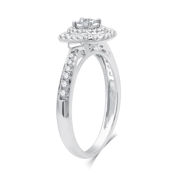 Nova Star(R) 1/2ctw. Lab Grown Diamond Double Halo Bridal Set alternate view