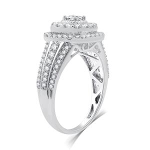 Nova Star(R) Lab Grown Diamond Double Cushion Halo Bridal Set alternate view
