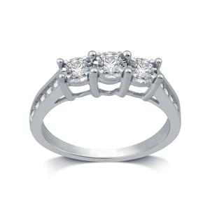 Nova Star(R) 1/2ctw. Lab Grown Diamond & 10kt. White Gold Ring