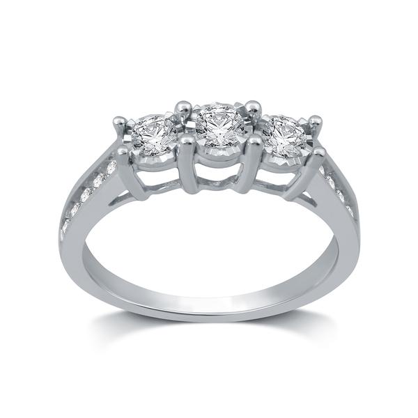 Nova Star(R) 1/2ctw. Lab Grown Diamond & 10kt. White Gold Ring