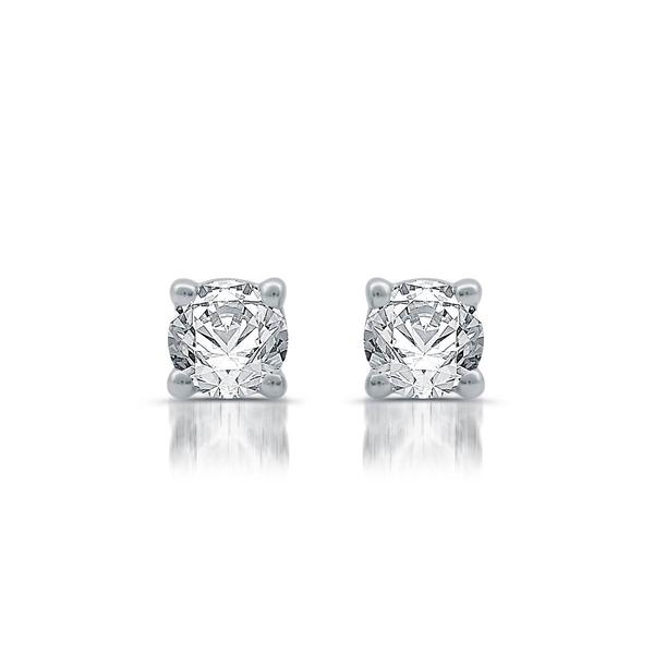 Nova Star(R) 14kt. White Gold & 1/4ctw. Lab Grown Diamond Earrings