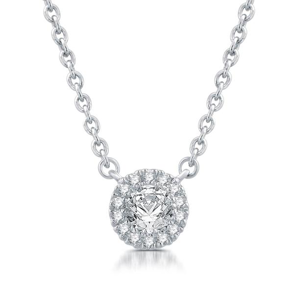 Nova Star(R) 14kt. White Gold 1/4ctw Lab Grown Diamond Pendant