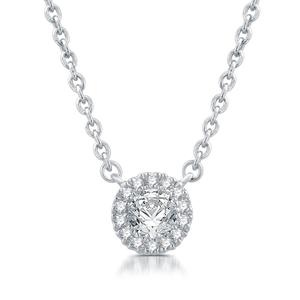 Nova Star(R) 14kt. White Gold 1/4ctw Lab Grown Diamond Pendant