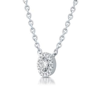 Nova Star(R) 14kt. White Gold 1/4ctw Lab Grown Diamond Pendant alternate view