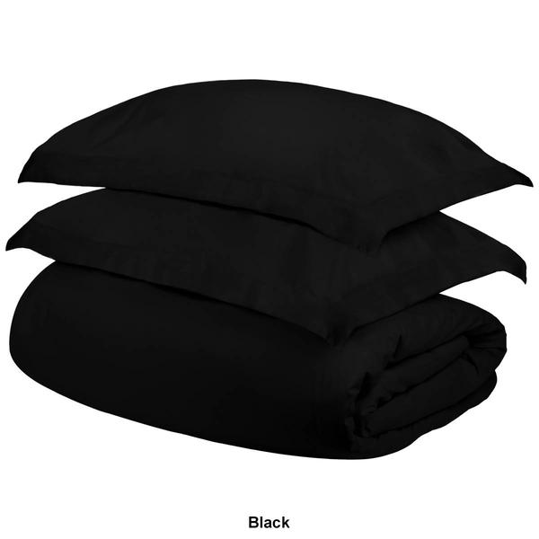 Superior 300 Thread Count Solid Egyptian Cotton Duvet Cover Set alternate view