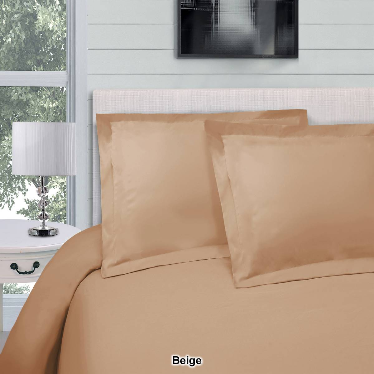 Superior 300 Thread Count Solid Egyptian Cotton Duvet Cover Set