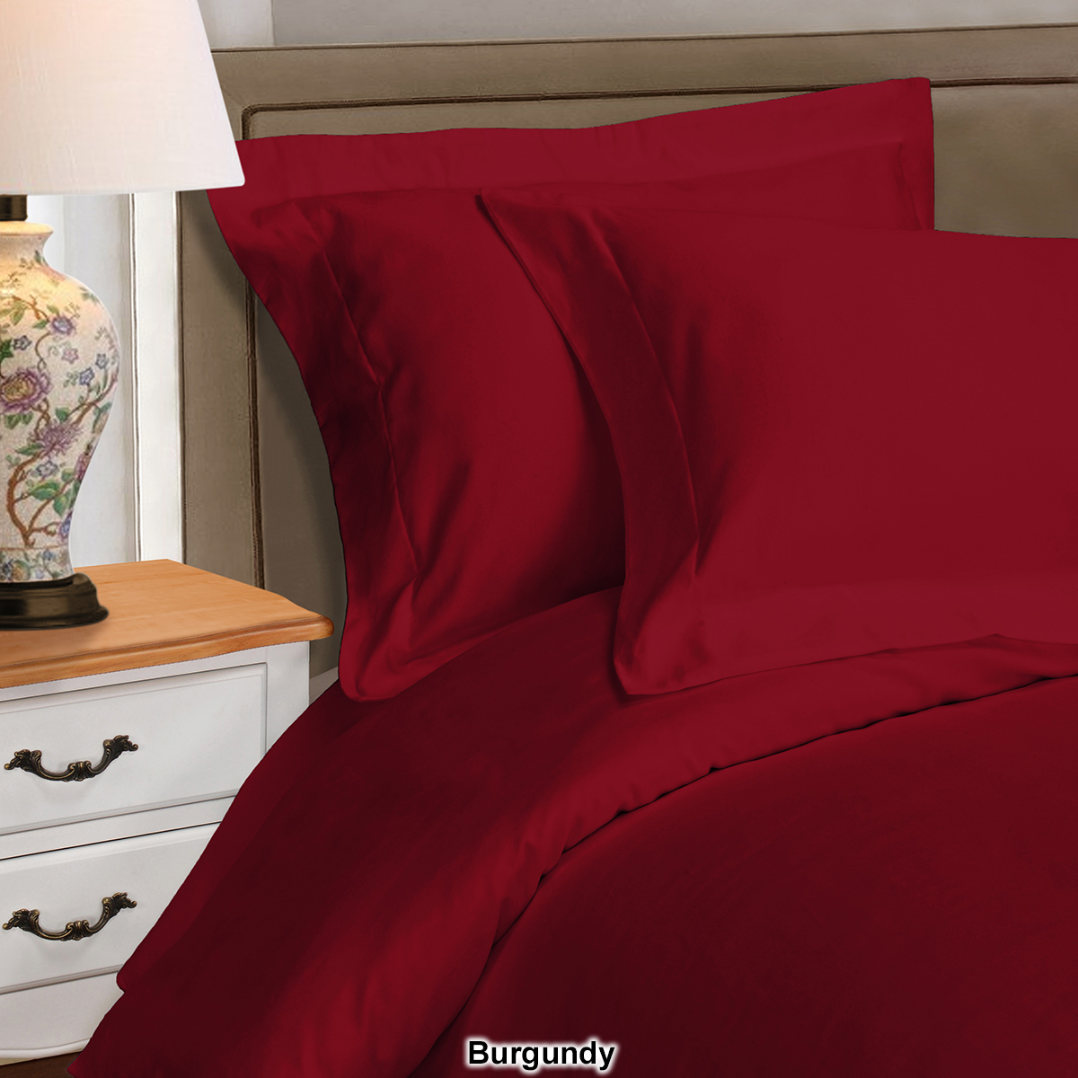 Superior 530 Thread Count Solid Egyptian Cotton Duvet Cover Set