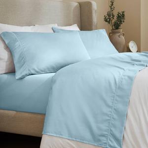 Imperia Cotton Blend 600 Thread Count Embroidered Hem Sheet Set alternate view