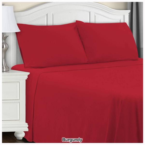 Superior Cotton Flannel Solid Deep Pocket Sheet Set alternate view