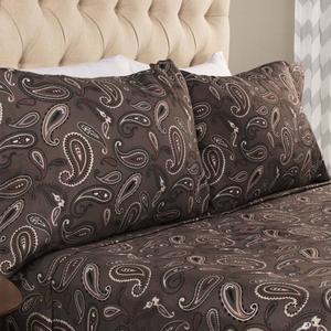 Superior 2pc. Cotton Flannel Paisley Pillowcase Set