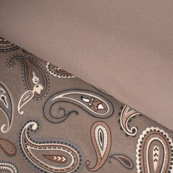 Superior Cotton Flannel Paisley Duvet Cover Set alternate view