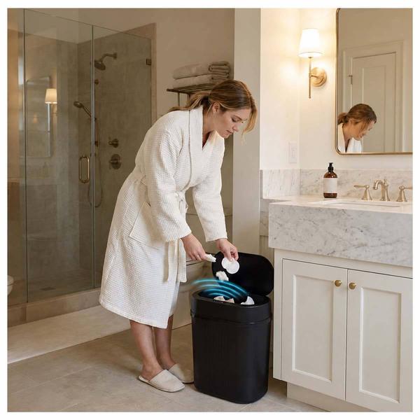 Vine & Ivy Sensor Oval Dust Bin alternate view