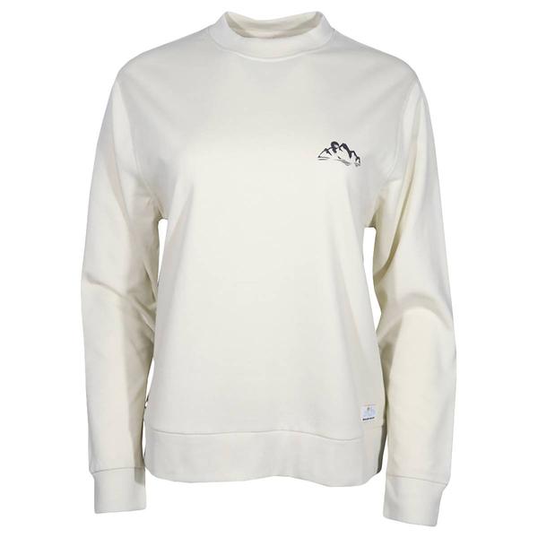 Womens Mountain and Isles Long Sleeve Nature Graphic Sweatshirt