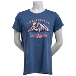 Womens Reel Pro Fishing Life Is Better At The Lake Graphic Tee