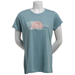 Womens Reel Pro Fishing Short Sleeve Reel Pro Graphic Tee