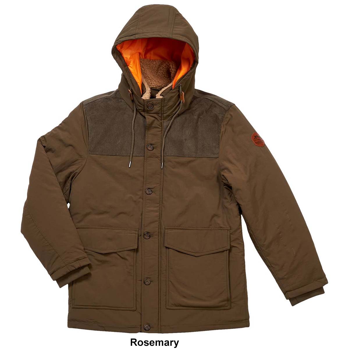 Mens Mountain And Isles Parka W/ Corduroy Yolk