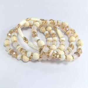 Ashley Cooper(tm) White & Natural Coil Bracelet