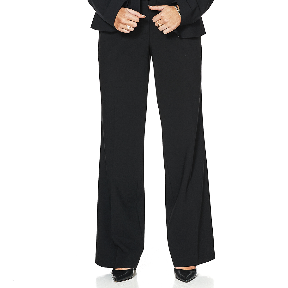 Plus Size Kasper Stretch Crepe Pants