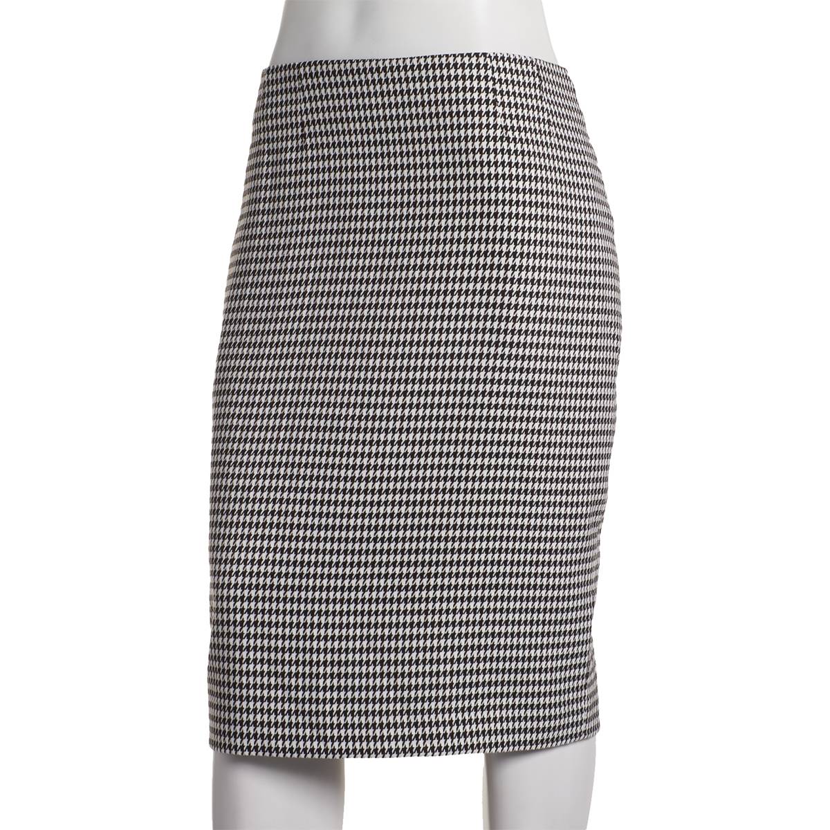 Womens Kasper Houndstooth Slim Skirt