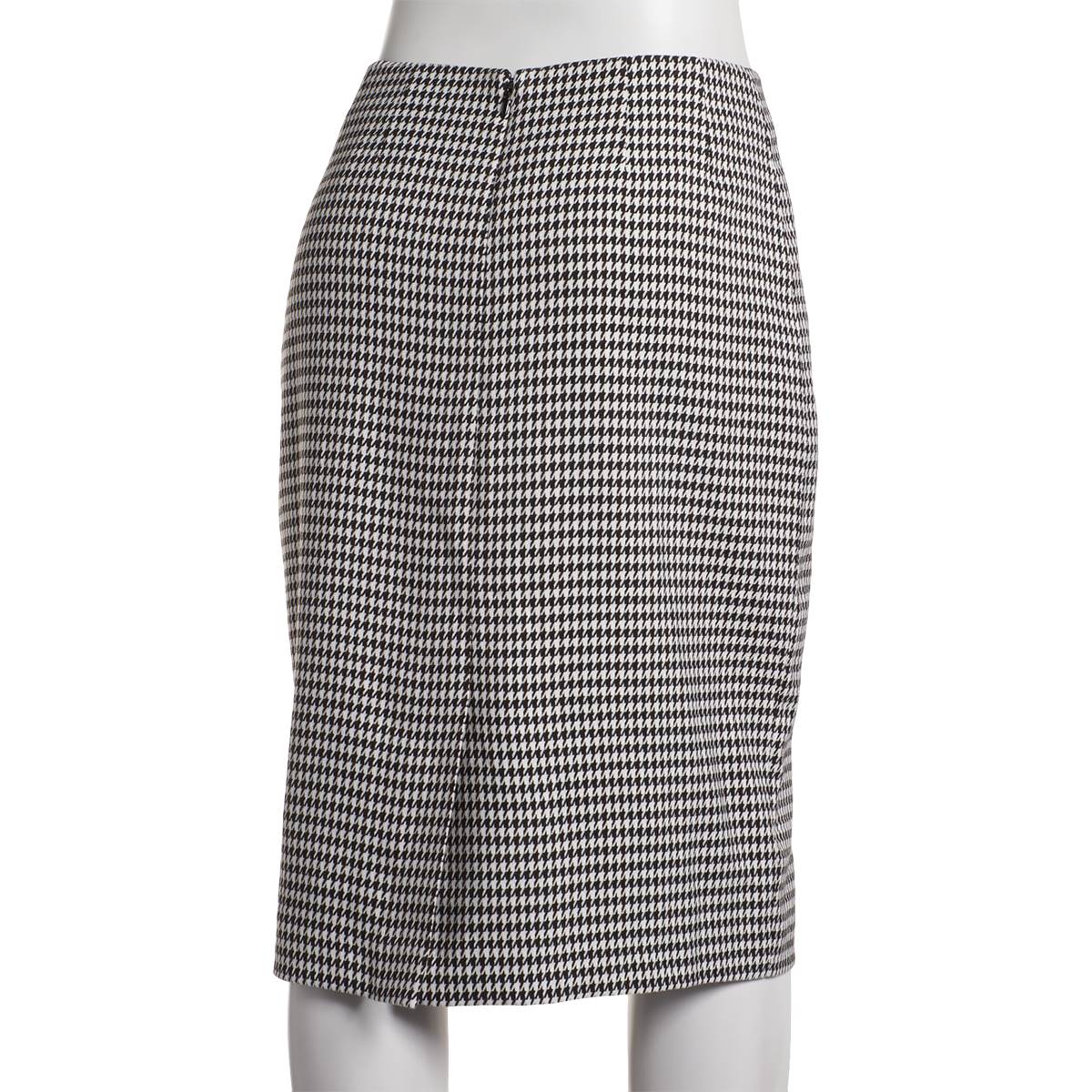 Womens Kasper Houndstooth Slim Skirt